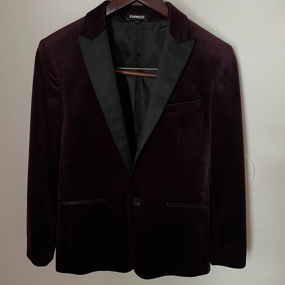Express Velvet Suit Coat